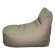 Chaise Lounge with Inner Lining - Beige with Cream piping Polyester